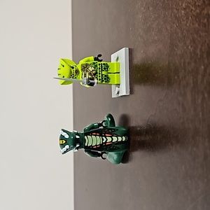 Lego Ninjago Vendmari green snakes.